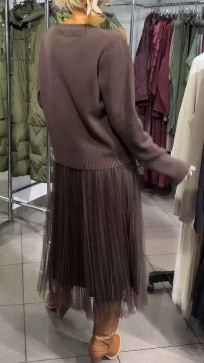 Sukienka damska z bocznym zamkiem błyskawicznym i łatkami