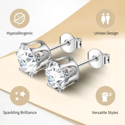 🔥Hot Sale💎Classic 6-Prong Moissanite Earrings💎