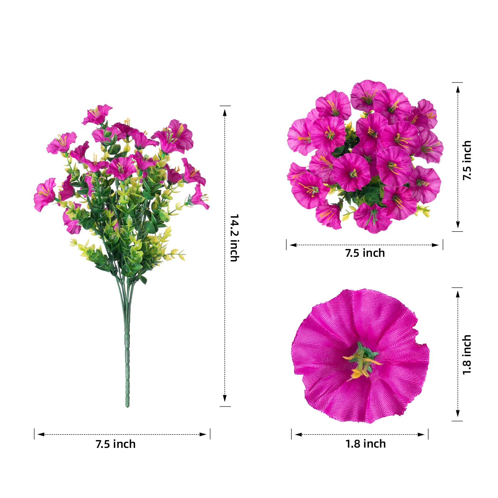🔥Last Day Each Only $2.99🔥UV Resistant Look Real Petunias Flowers