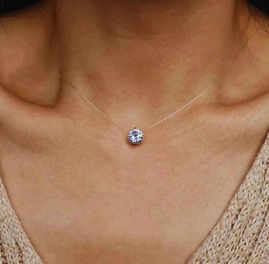 ✨💎 Невидимо колие Crystal – блясъкът, който подчертава вашата елегантност