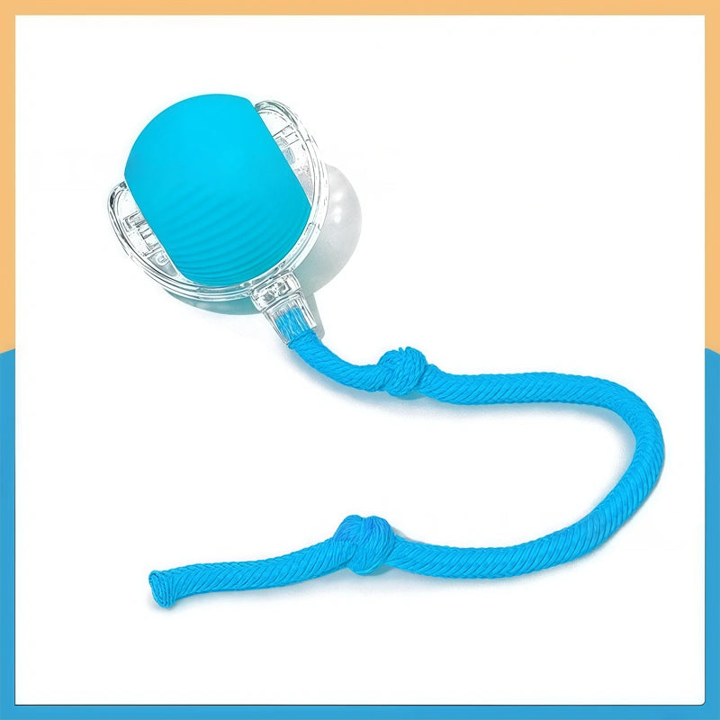 🦊Котешка играчка топка с въже🐶Скачане и хапане за самостоятелна игра