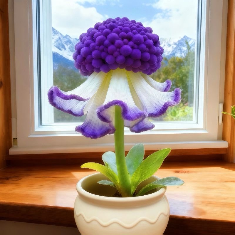 💐 Whimsical Puff Ruffle Flower Seeds – Dreamy Soft Bloom Elegance