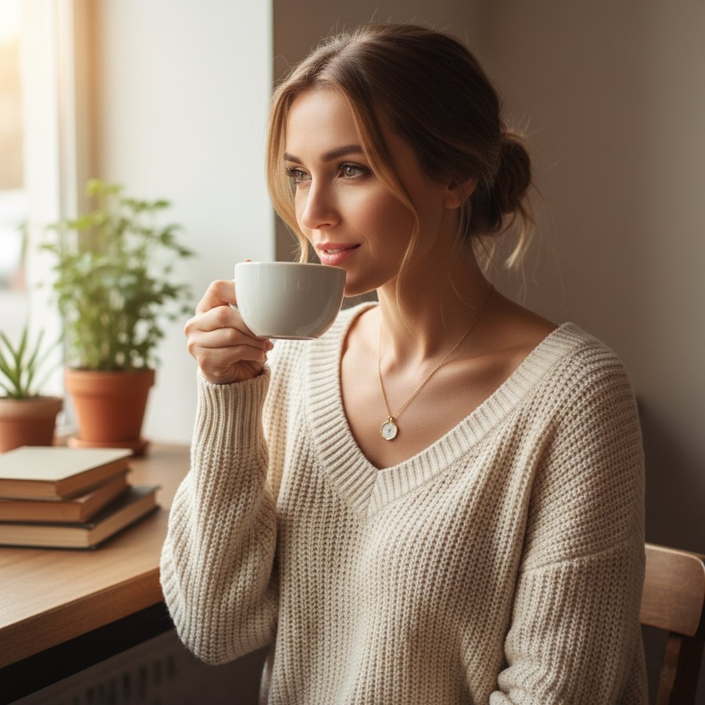 Новo пристигане ✨ Винтидж колие с овален кръст „Serene Faith“