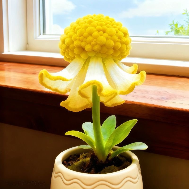 💐 Whimsical Puff Ruffle Flower Seeds – Dreamy Soft Bloom Elegance