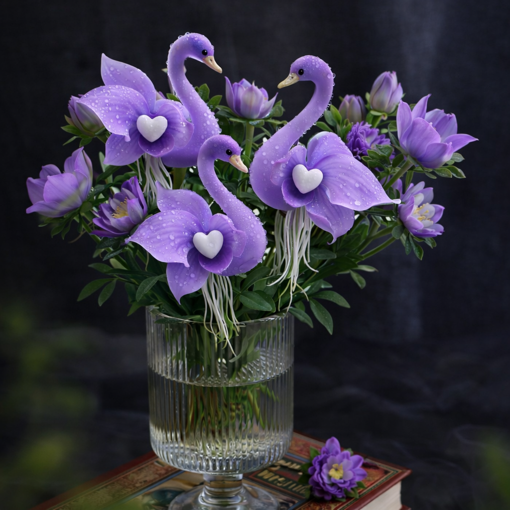 🔥 Jarní sleva -50 %! ✨ Okouzlující květy „Purple Swan Blossom“ – jedinečná krása pro vaši zahradu