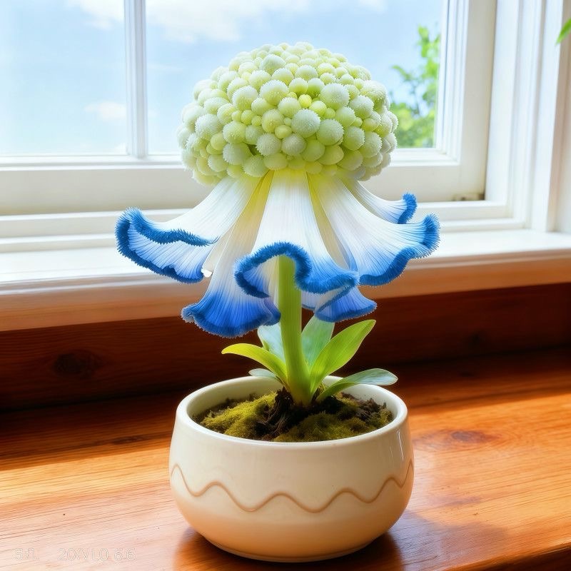 💐 Whimsical Puff Ruffle Flower Seeds – Dreamy Soft Bloom Elegance