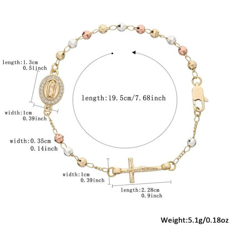 📢📢50% ОТСТЪПКА!!! ✝️Елегантна гривна с кристален кръст