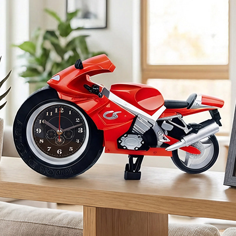 🏍️Моделен мотоциклетен будилник – стилно събуждане със състезателен дух