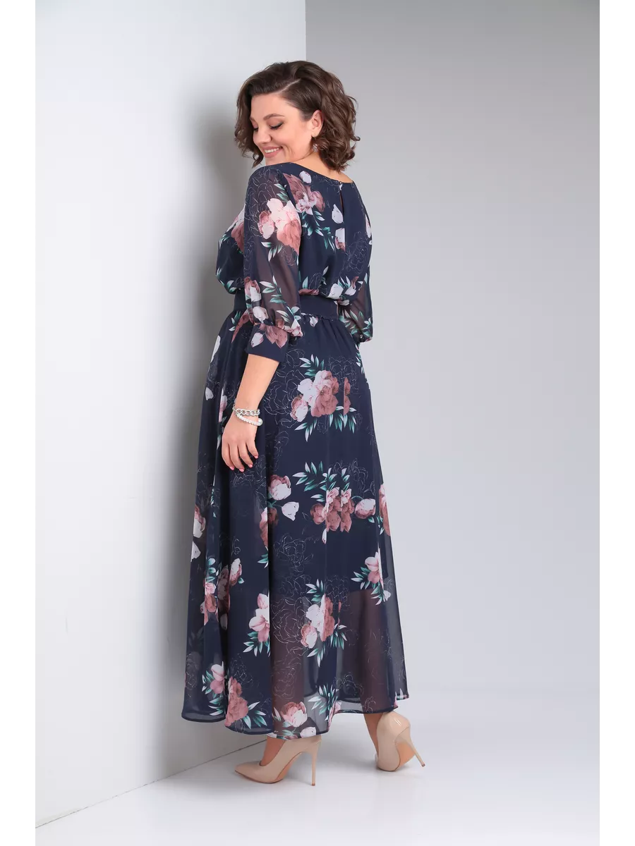 Eleganckie sukienki damskie z szyfonu w kwiaty