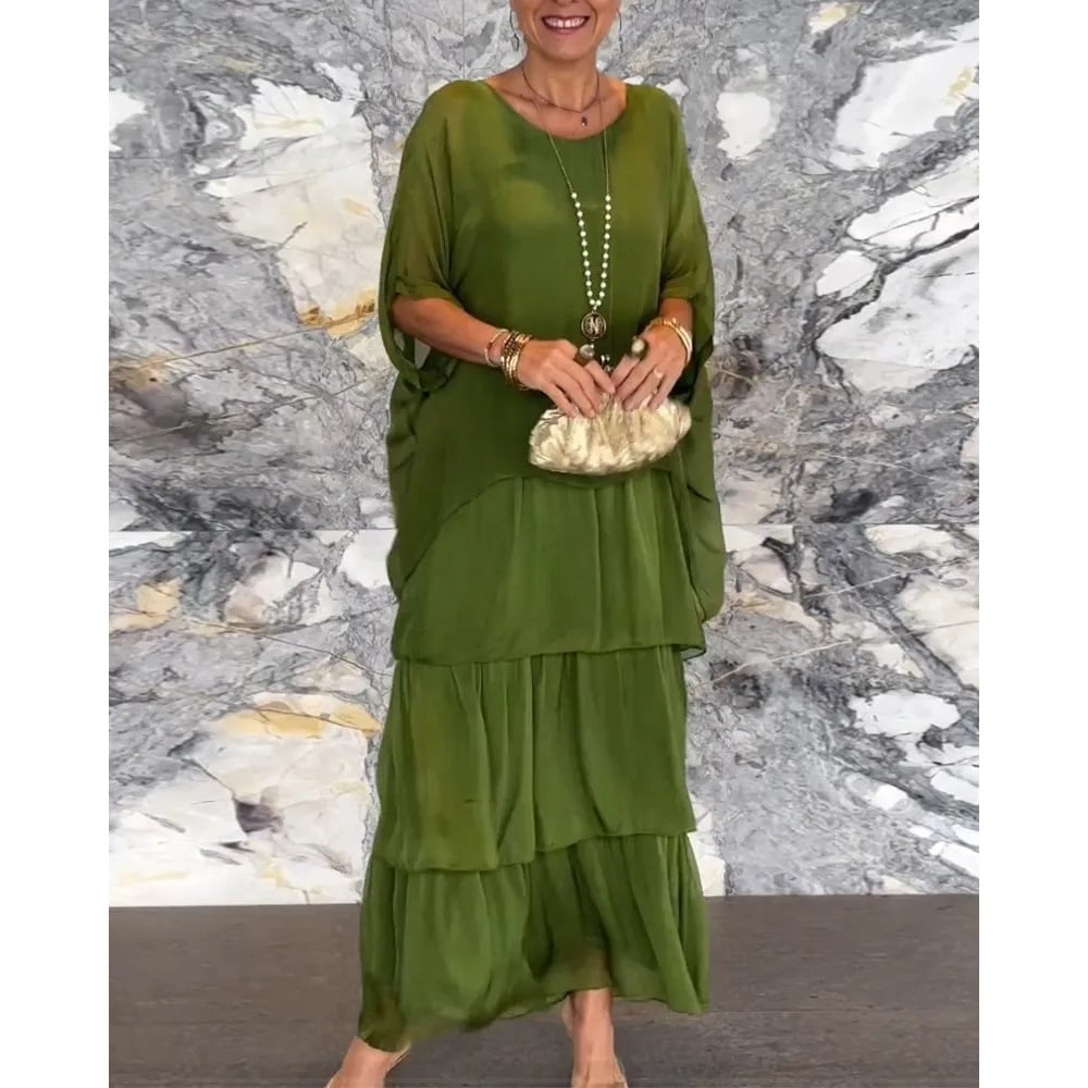 Luźna sukienka w stylu artystycznym