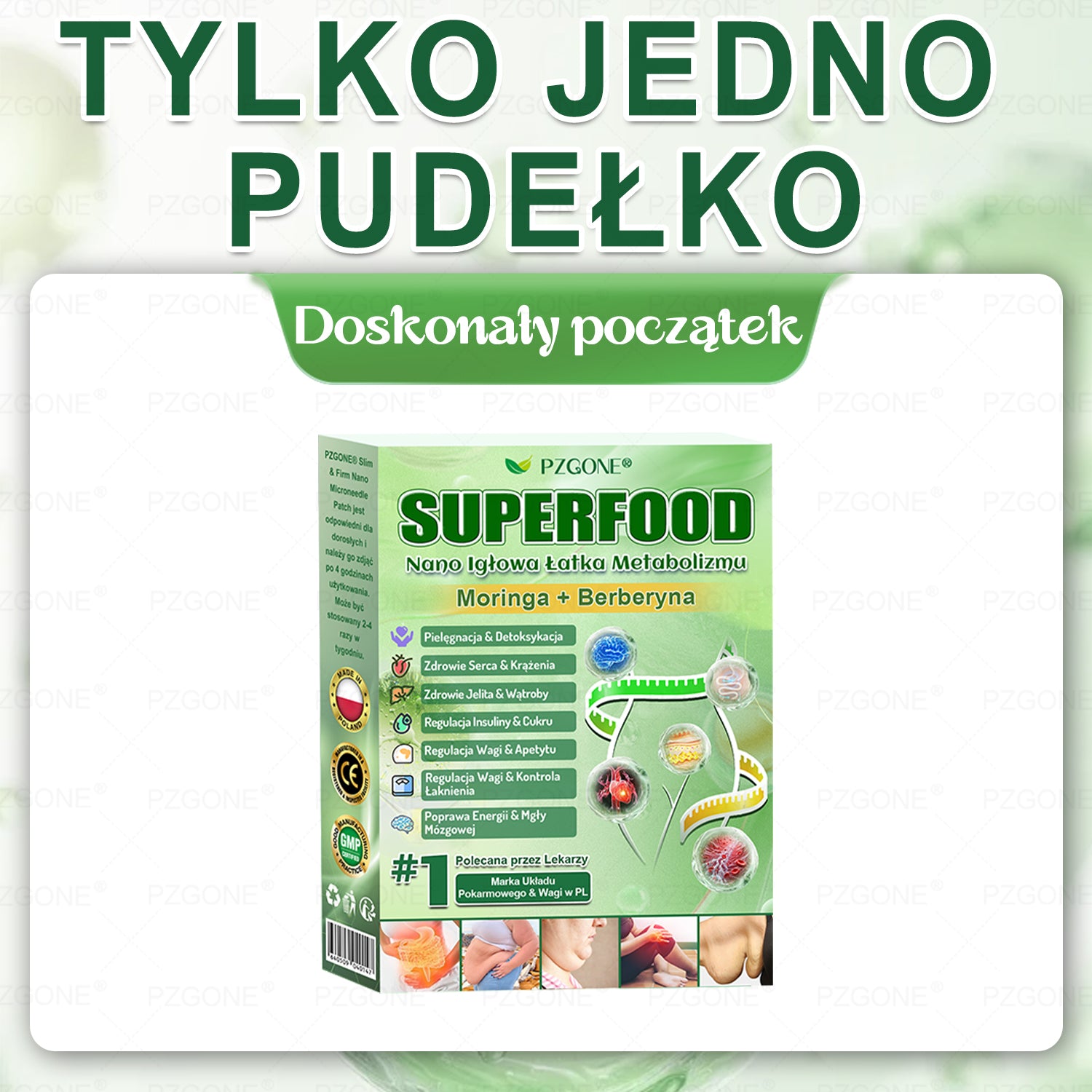 🌱 💞Oficjalny Sklep | 👩‍⚕️🎁 𝐏𝐙𝐆𝐎𝐍𝐄® Superfood 𝑵𝒂𝒏𝒐 Mikronakłuwana Plaster 🇵🇱(Tylko raz dziennie, widoczne zmiany już w 7 dni)✅ Na otyłość, 🅛🅞🅞🅢🅔 🅢🅚🅘🅝 wiotką skórę, cukrzycę, bezdech senny, problemy ze stawami i wiele więcej
