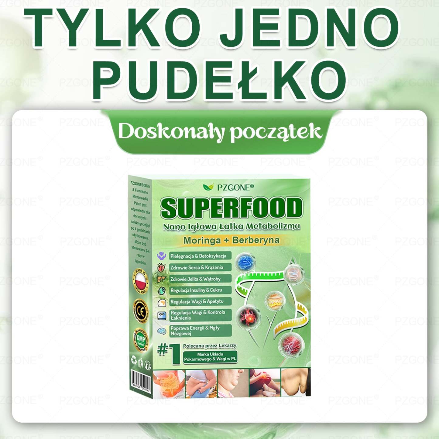 🌱 💞Oficjalny Sklep | 👩‍⚕️🎁 𝐏𝐙𝐆𝐎𝐍𝐄® Superfood 𝑵𝒂𝒏𝒐 Mikronakłuwana Plaster 🇵🇱(Tylko raz dziennie, widoczne zmiany już w 7 dni)✅ Na otyłość, 🅛🅞🅞🅢🅔 🅢🅚🅘🅝 wiotką skórę, cukrzycę, bezdech senny, problemy ze stawami i wiele więcej
