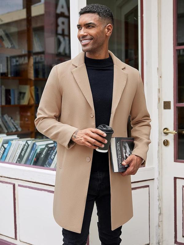 Fall Trench Coat 🧥 Single Breasted Peacoat