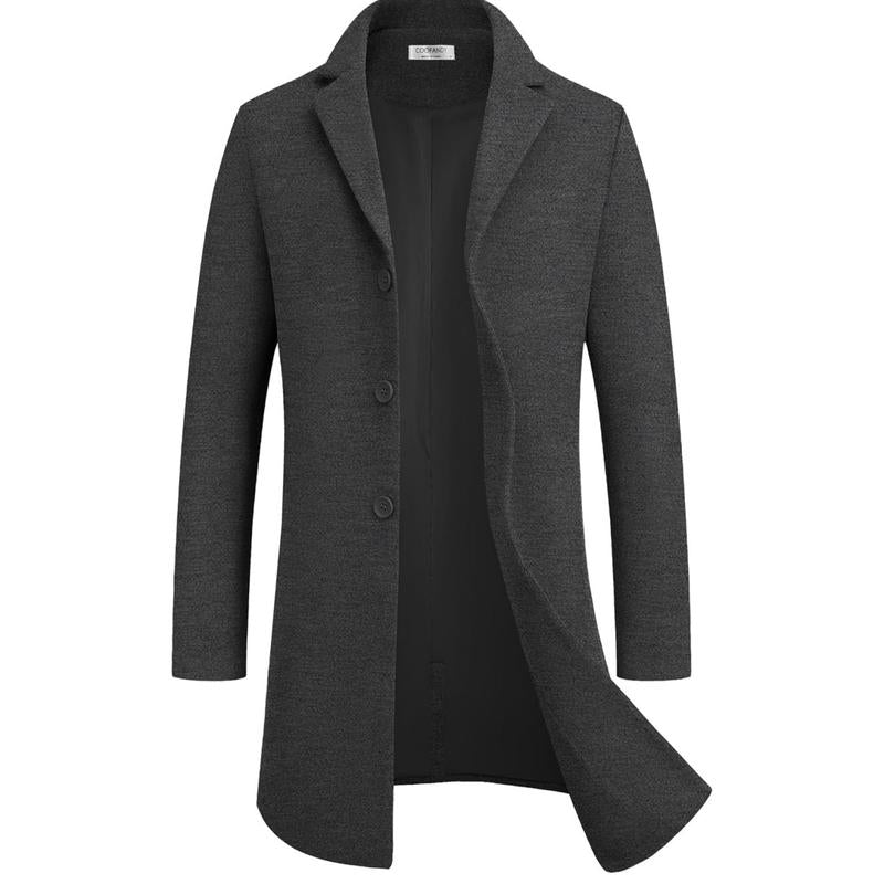 Fall Trench Coat 🧥 Single Breasted Peacoat