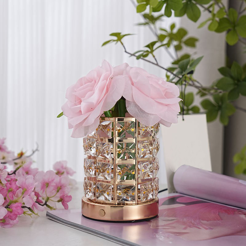 New Rubik'S Cube Led Rose Night Light Decorative Table Lamp Atmosphere Light Valentine'S Day Birthday Gift Bouquet Ornament