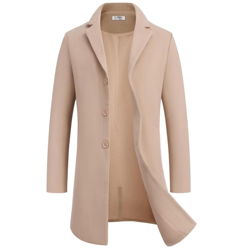 Fall Trench Coat 🧥 Single Breasted Peacoat