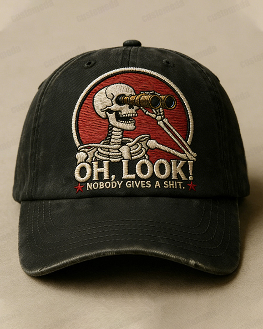 Oh Look Nobody Gives A Sh*t Embroidery Cap
