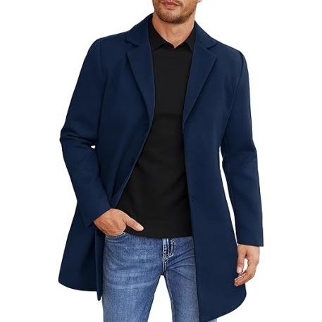 Fall Trench Coat 🧥 Single Breasted Peacoat