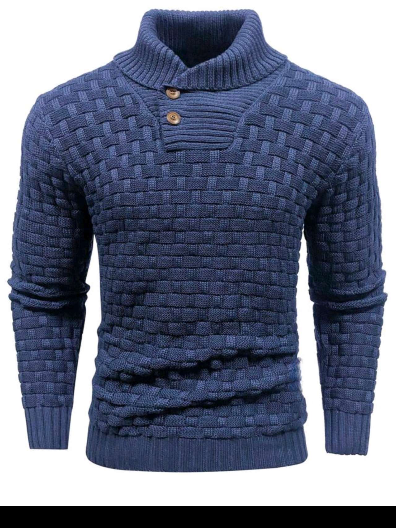 🔥Buy 2 Get Free Shipping-Men's Shawl Collar Textured Sweater – Cozy Fall/Winter Knitwear ❄️