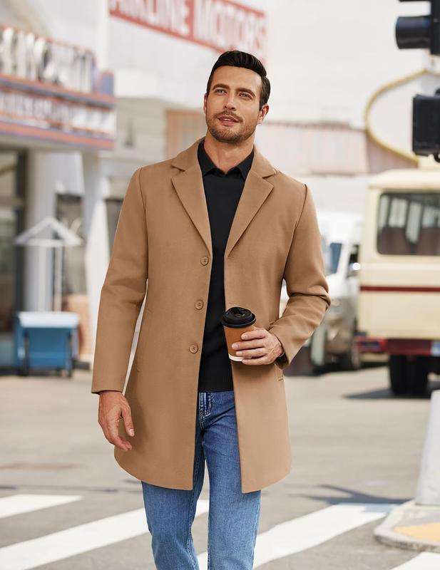 Fall Trench Coat 🧥 Single Breasted Peacoat