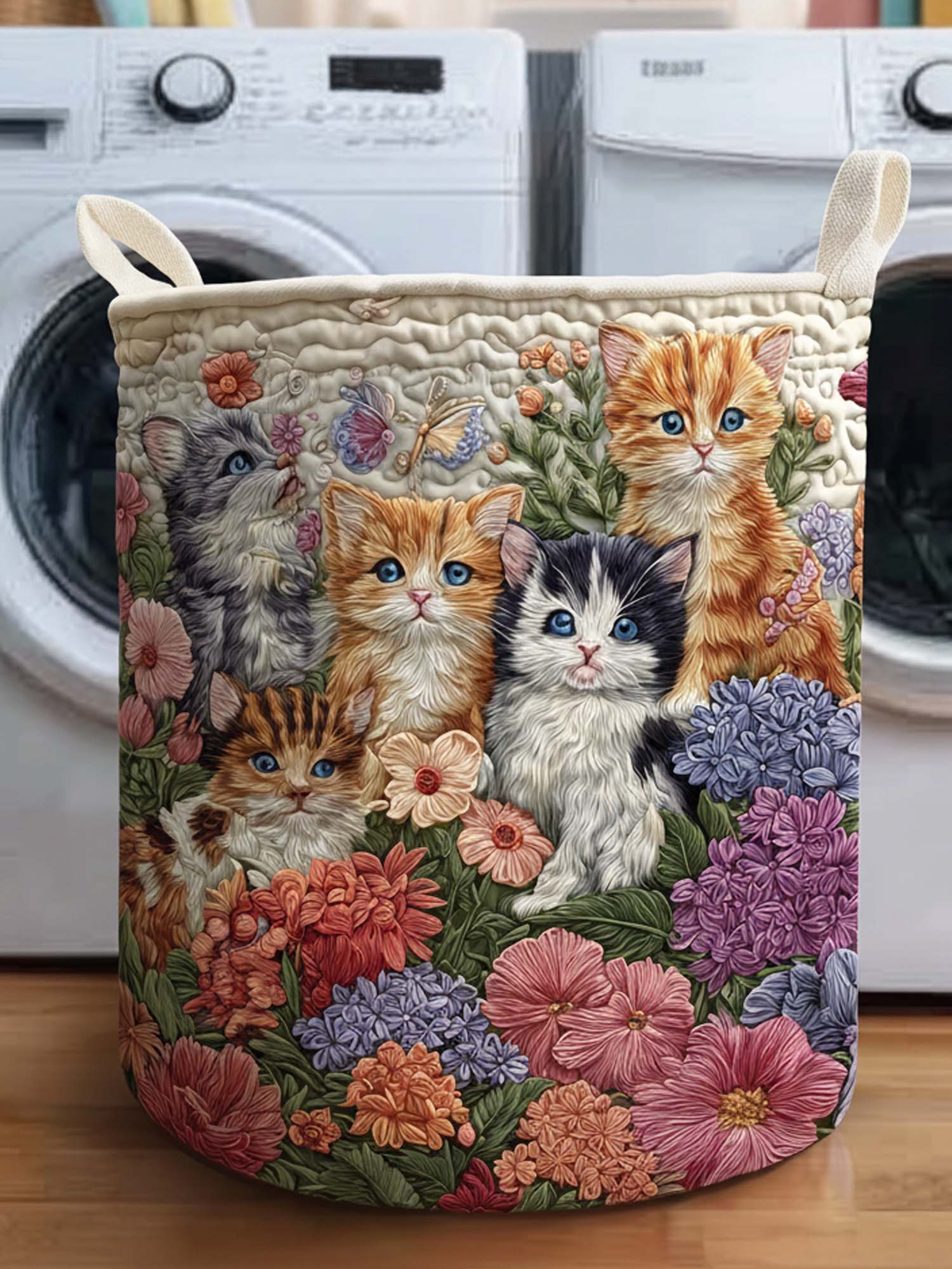 Ballerina Quilted Laundry Basket