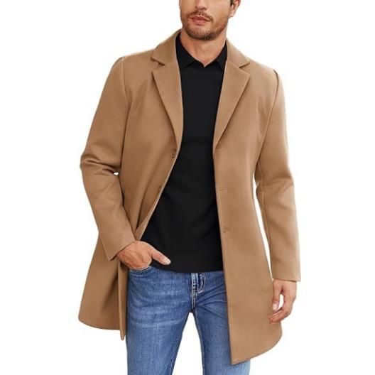 Fall Trench Coat 🧥 Single Breasted Peacoat