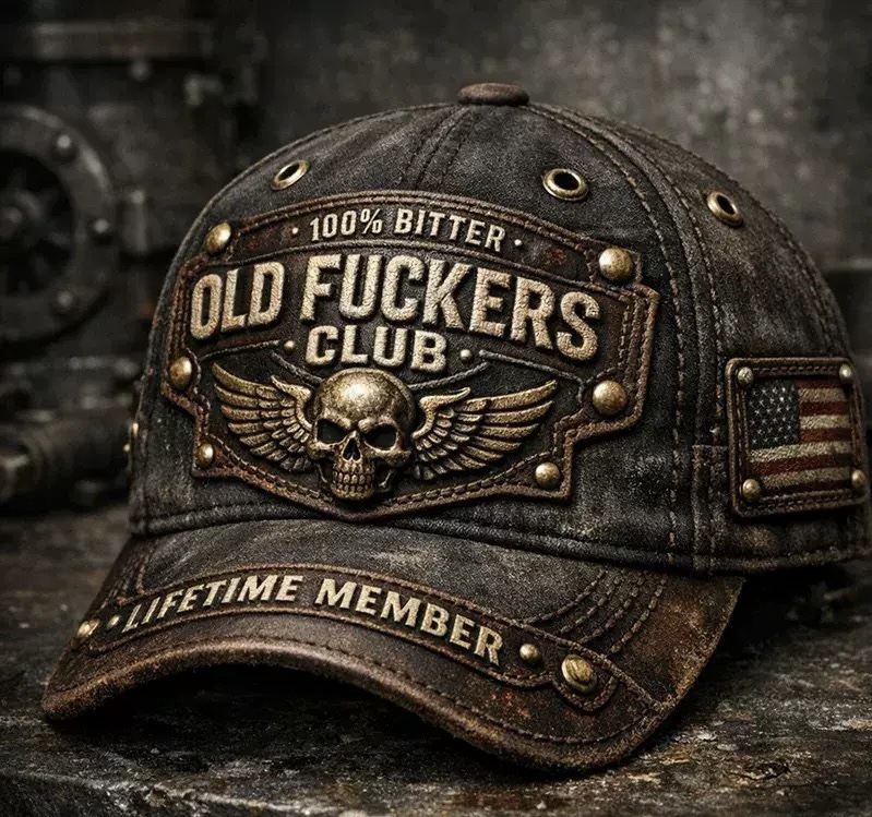 Unisex Distressed Skull & Angel Wings Printed Baseball Cap