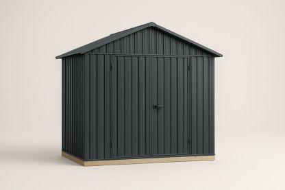 Charcoal Steel Tool Shed, 240 x 150 x 210 cm