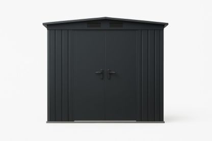 Metal Tool Shed with Double Doors, Anthracite, 210 x 130 x 172 cm