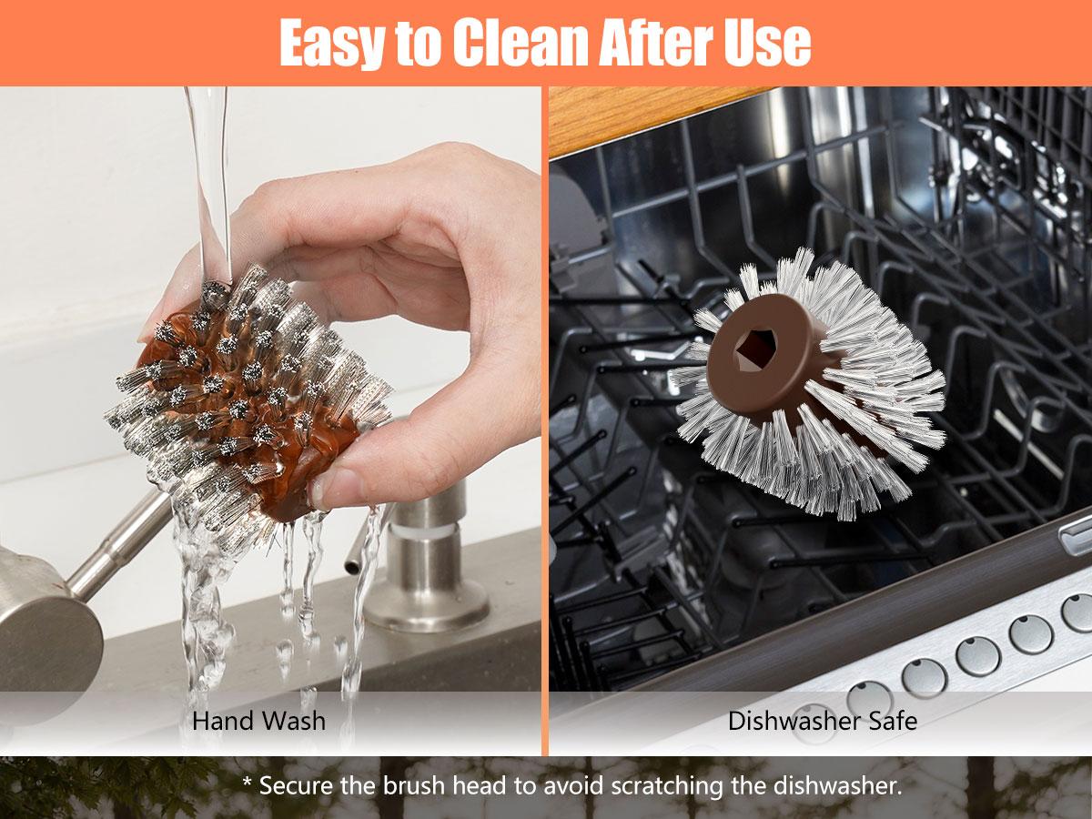 LRLY Electric BBQ Grill Brush, Safe Bristle Free with 2 Replaceable Heads, Cordless Rechargeable, Heavy Duty Fast Clean, Outdoor BBQ Cleaner for All Grill Types, Grill Season 2026