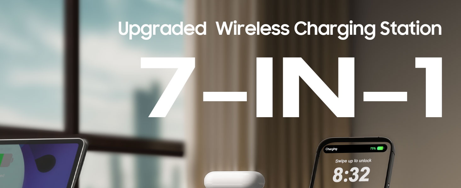 7 in 1 wireless charging station