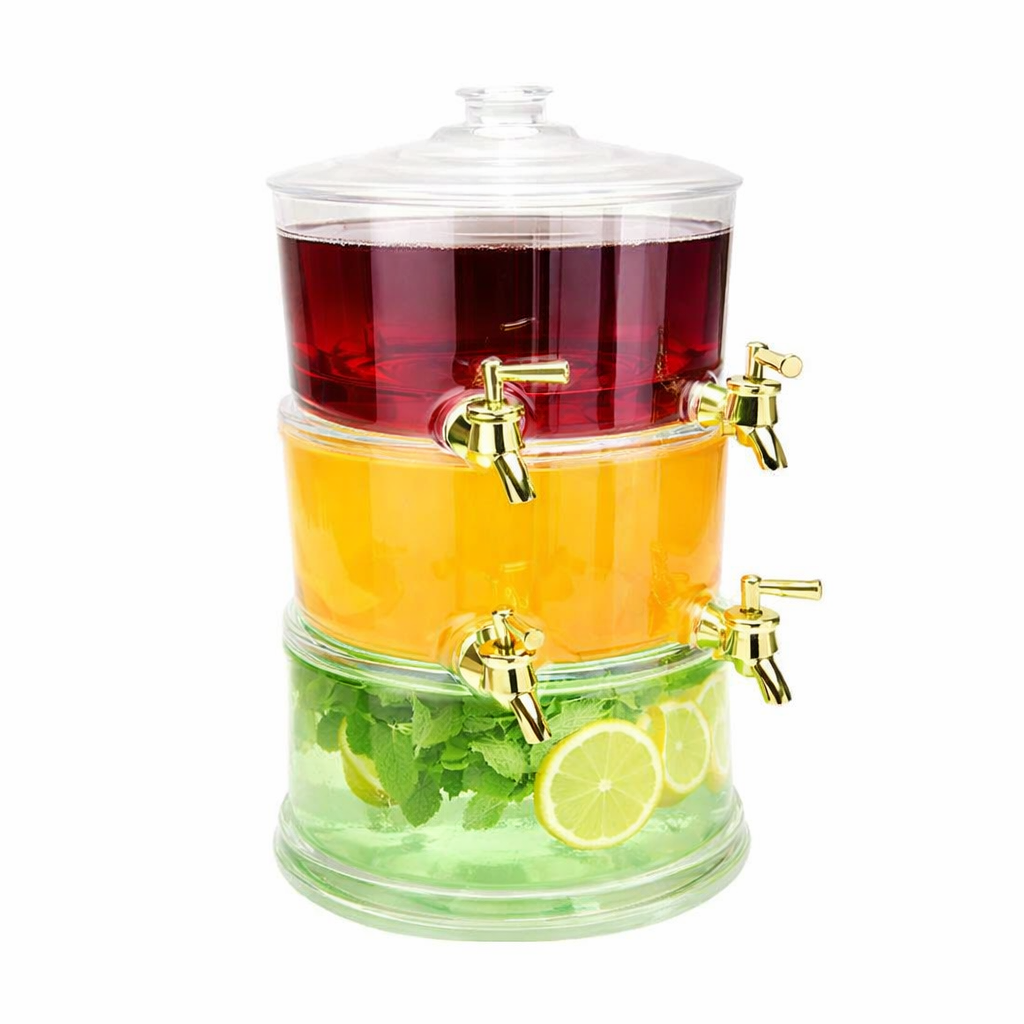 4-in-1 Party Beverage Tower | 2-Tier Stackable Drinks Dispenser 🍹✨