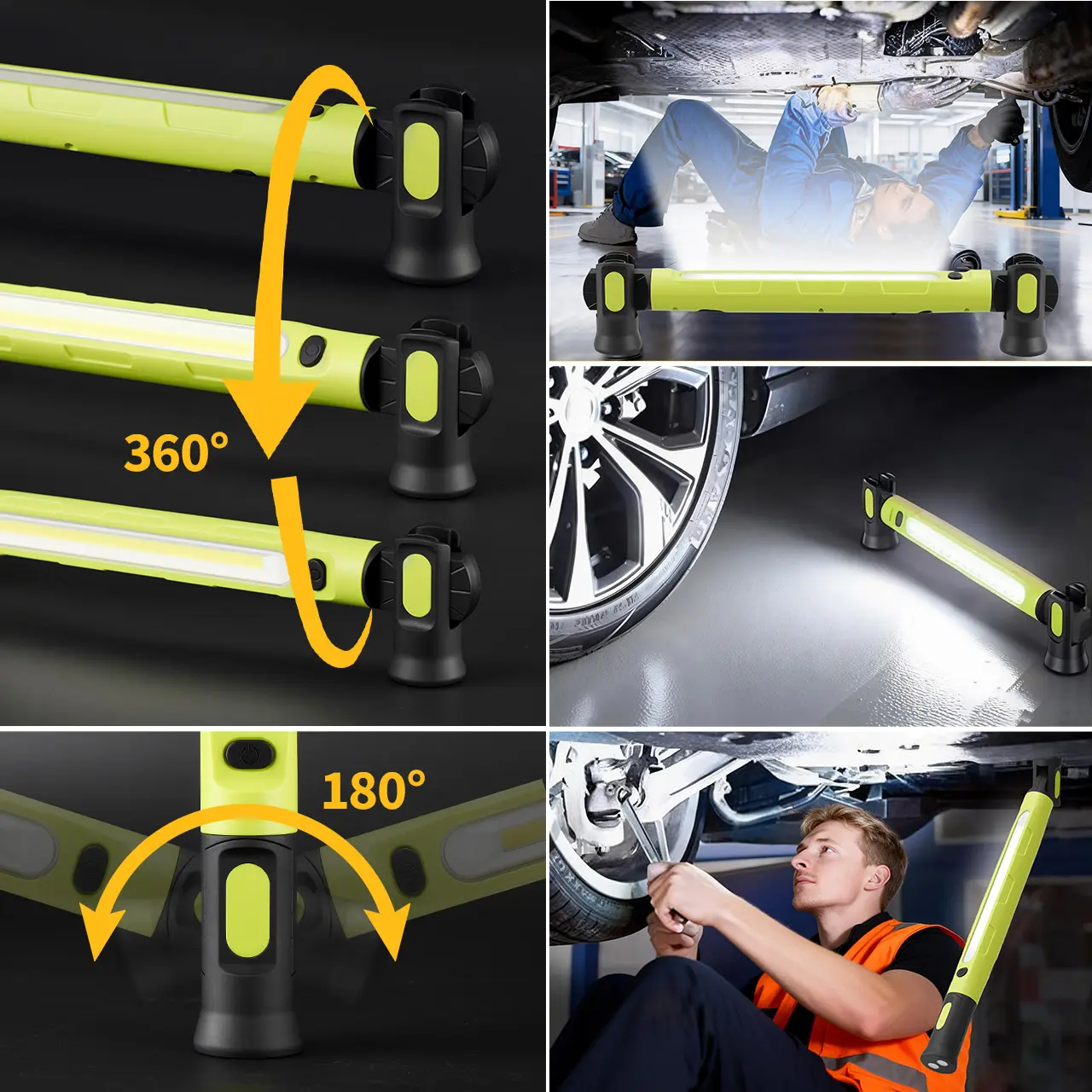 3000LM LED Under Hood Work Light Bar - Magnetic Rechargeable Car Repair Lamp 🚗💡
