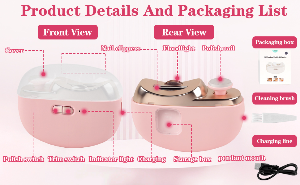 Product Details of automatic nail clipper,electric toe nail clippers for adults