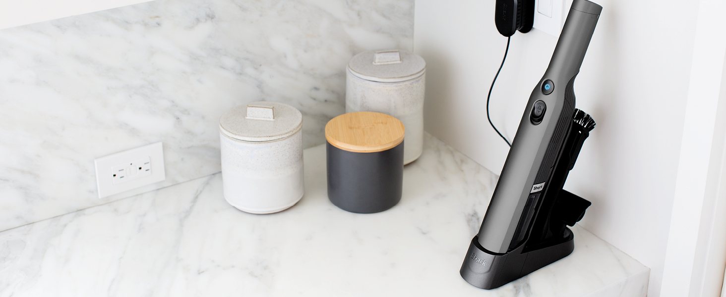 wandvac charging on countertop