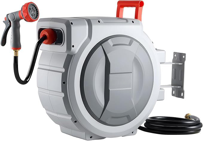 Retractable Garden Hose Reel - 100ft Wall-Mounted System 🌿💧