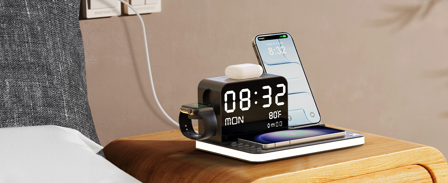 7 in 1 wireless charging station