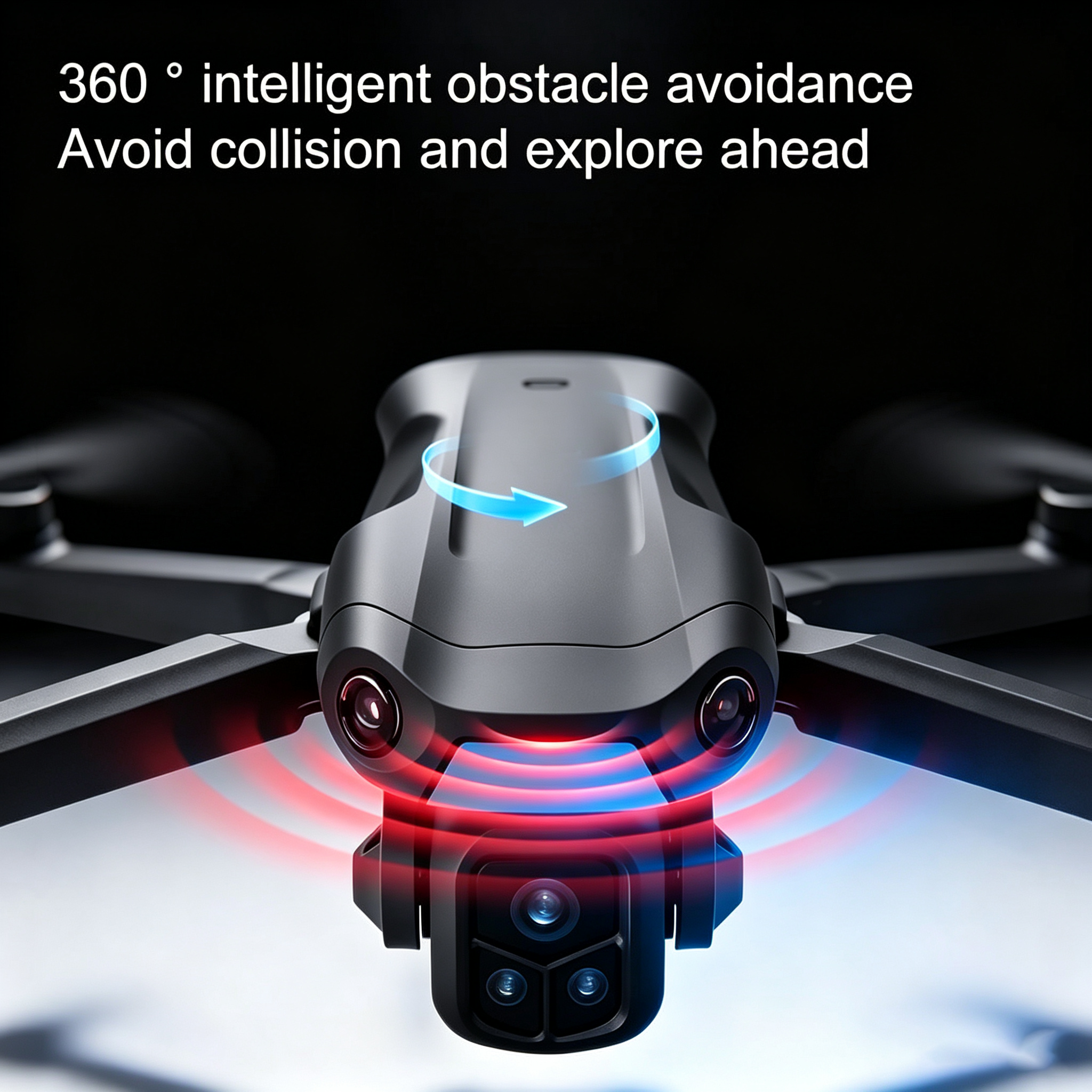 V918 GPS Drone with 8K Camera for Adults, RC Drones with 5 inch HD Screen | 60 Mins Flight Time, 3KM Control Range, 360° Obstacle Avoidance, Auto Return Follow Me, Foldable Quadcopter for Beginner Gift