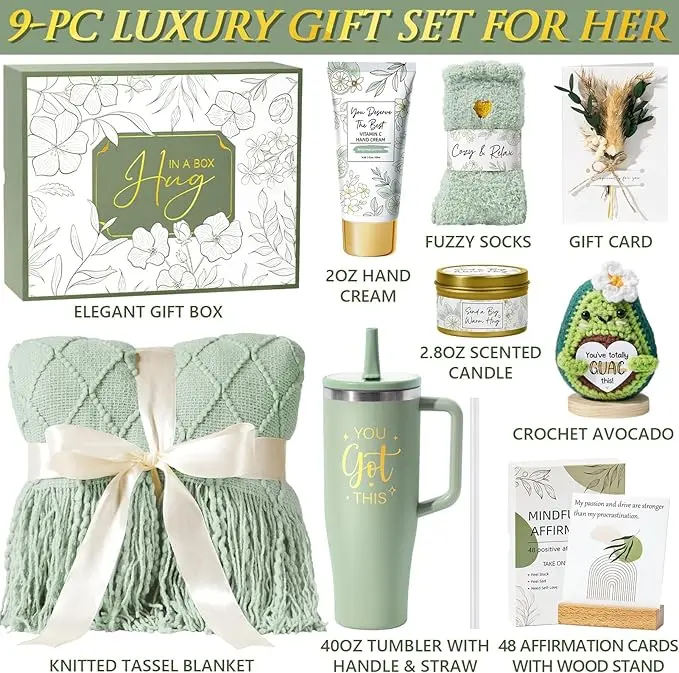 Luxury 11-Piece SPA & Self-Care Gift Box for Her 🌸🛁