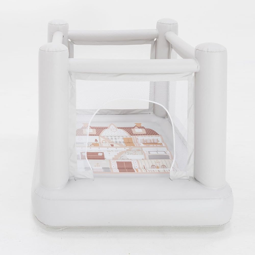 Mini Rainbow Inflatable Bounce House | Indoor Bouncy Castle for Kids 🌈🏠