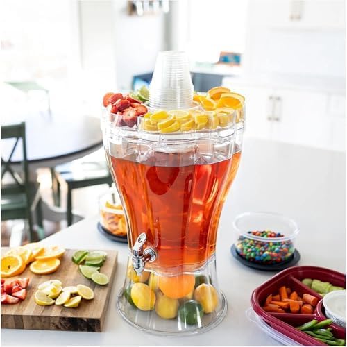 4-in-1 Party Beverage Tower | 2-Tier Stackable Drinks Dispenser 🍹✨