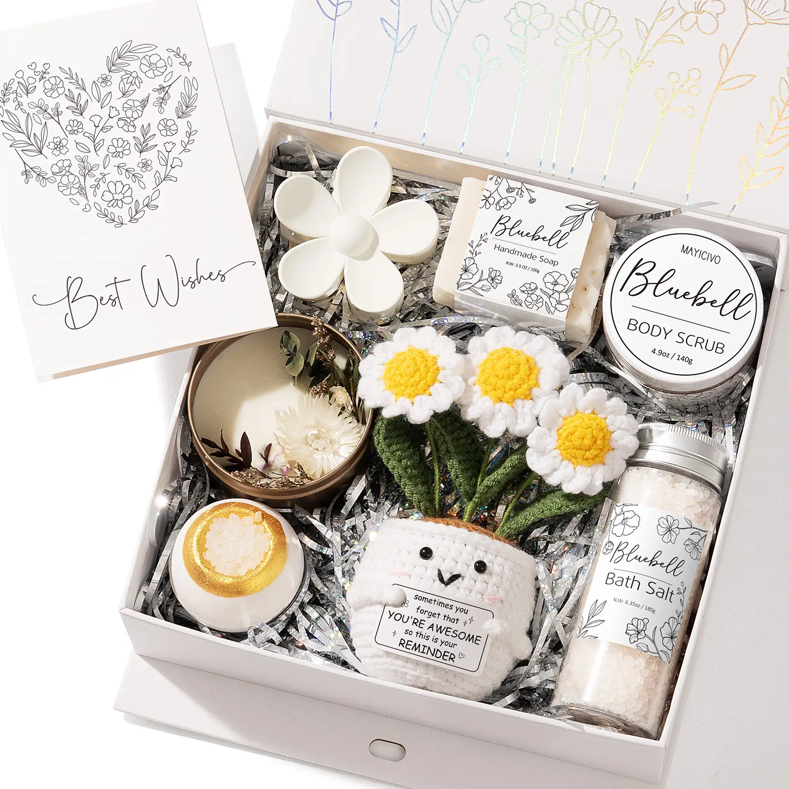 Luxury 11-Piece SPA & Self-Care Gift Box for Her 🌸🛁