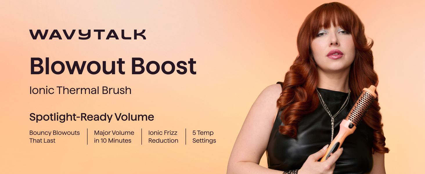 Ionic Thermal Round Brush