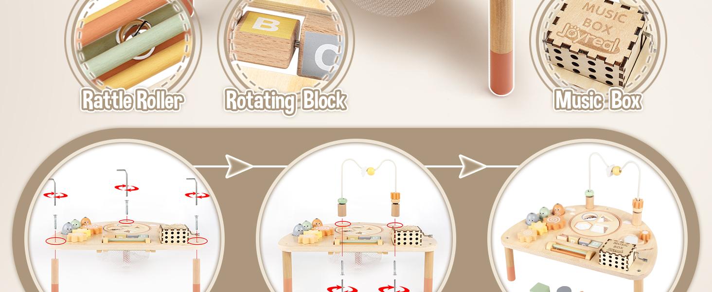 🪵 Smooth, Safe Wooden Design