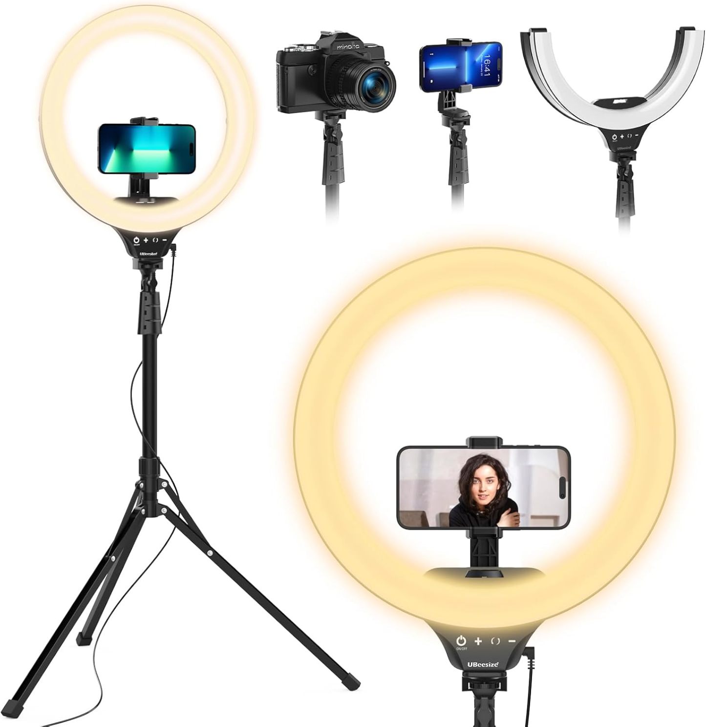 💥Final Day! Enjoy 40% OFF 💥 12'' LED Ring Light with 62'' Tripod Stand