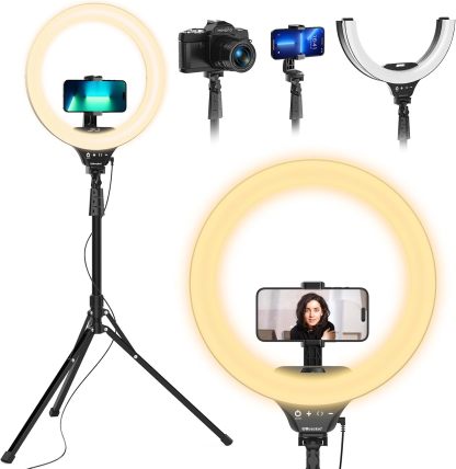 💥Final Day! Enjoy 40% OFF 💥 12'' LED Ring Light with 62'' Tripod Stand