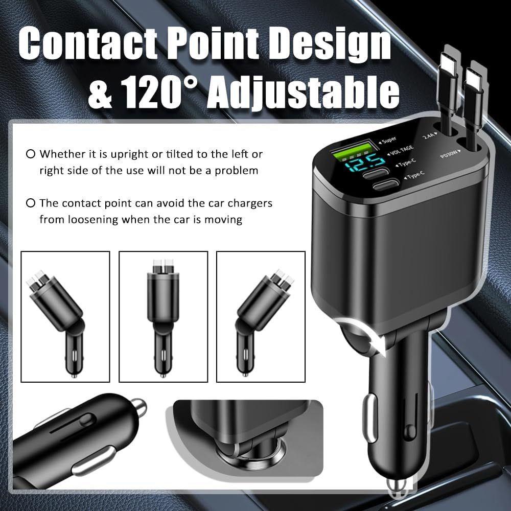 💥Final Day! Enjoy 40% OFF 💥 5 in 1 Retractable Car Charger Adapter
