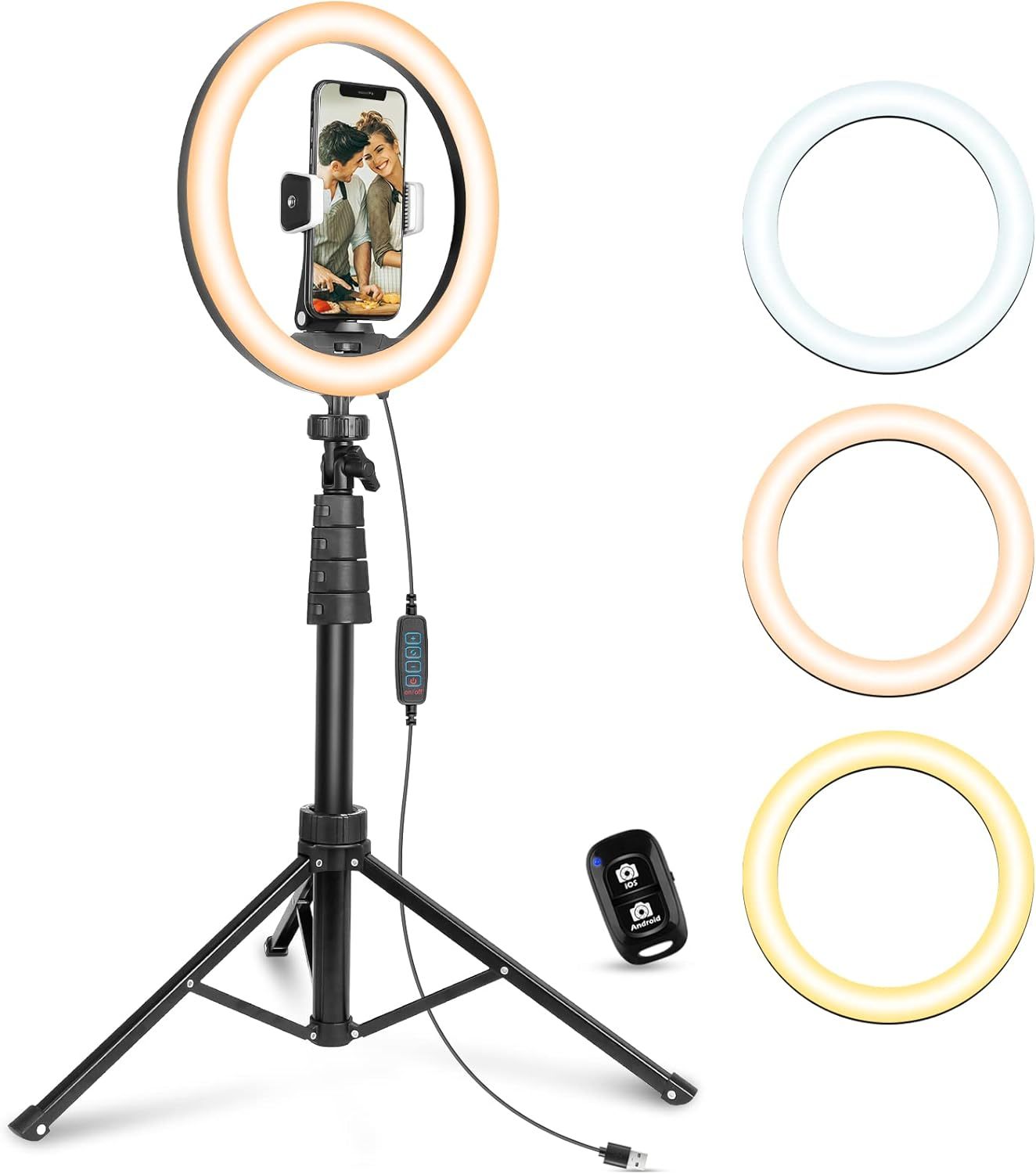 💥Final Day! Enjoy 40% OFF 💥 12'' LED Ring Light with 62'' Tripod Stand