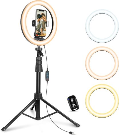 💥Final Day! Enjoy 40% OFF 💥 12'' LED Ring Light with 62'' Tripod Stand