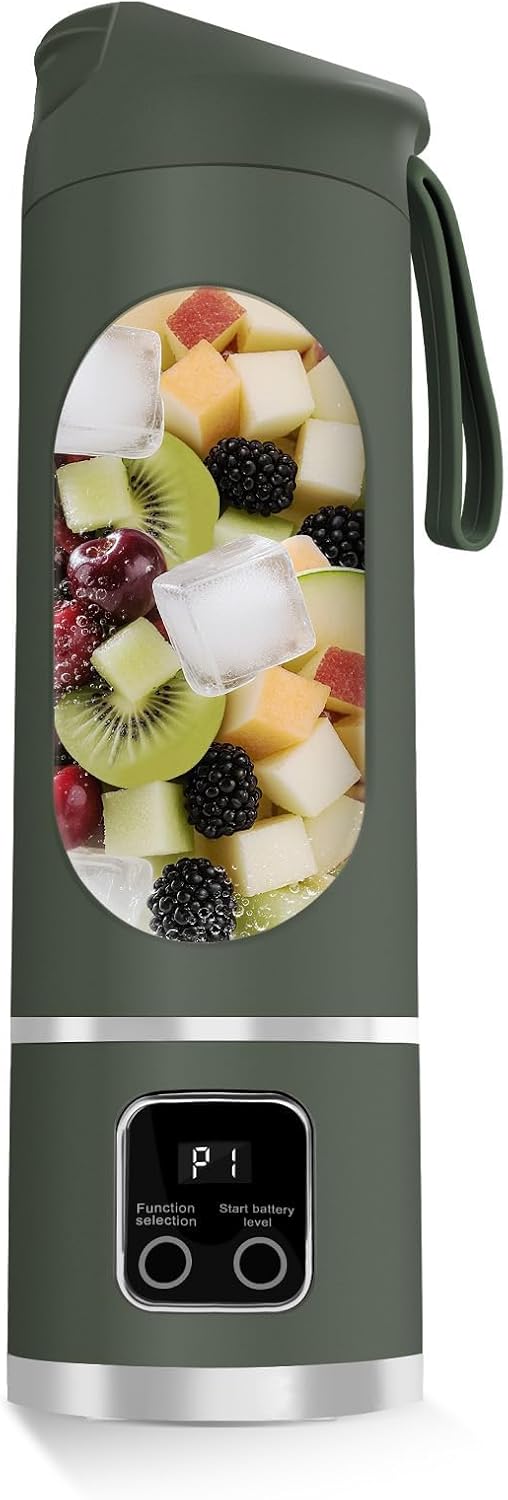 Portable Personal Electric Blender，500ML Portable Shakes and Smoothies